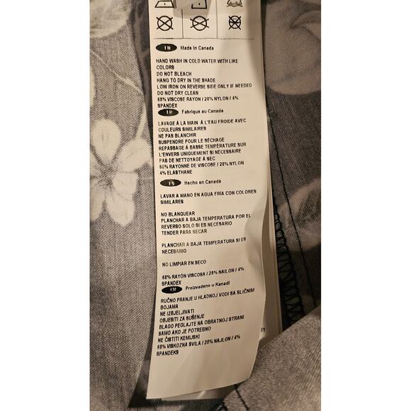 Joseph Ribkoff Floral Pants, Pull on, Blue White,  Ankle, New, Womens Sz 6 - Picture 11 of 11